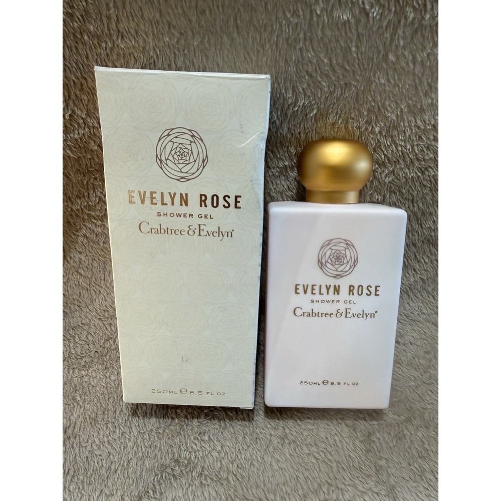 NIB Crabtree & Evelyn Evelyn Rose Shower Gel 8.5 fl oz / 250 ml USA Made